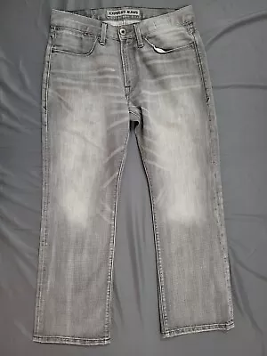 Express Jeans Mens 31X30 Boot Cut Classic Fit Kingston Low Rise Zip Gray Denim • $18.74