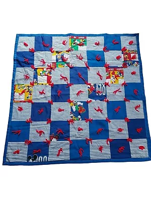 Handmade Handsewn Baby Laptop Quilt 37x37 Mickey Mouse And Friends  • $22.99