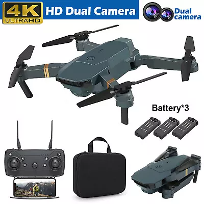 2024 Drone X Pro 4K HD Dual Camera Selfie WIFI FPV GPS Foldable RC Quadcopter • $34.99