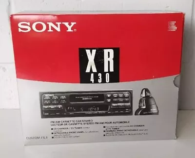 Sony Xr-430 Vintage Detachable Face Car Stereo Cassette Player Minty Unused • $220