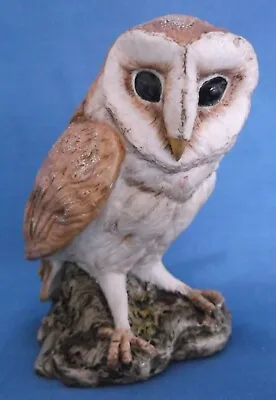 Country Artists Barn Owl Bird Of Prey Wildlife Figurine Sculpture Keith Sherwin • £24.99