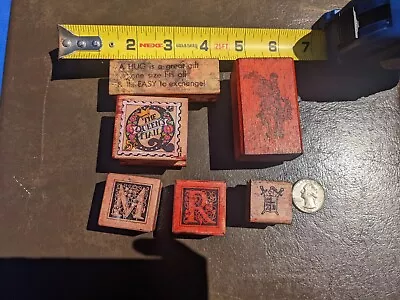 RUBBER STAMP LOT HUGS M R INITIAL Letter Shield Knight Queen Stamp Horse Ink Blo • $25.99