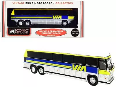 1980 MCI MC-9 Crusader II Intercity Coach Bus  Via Rail  (Canada) Yellow And Si • $62.56