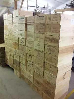 £19.95 • Buy ++12 Bottle Large French Wooden Wine Crate / Box Planter Hamper Storage~~~