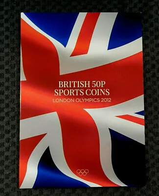 LONDON 2012 OLYMPICS 50p FULL SET + TEAM GB 50p IN ALBUM  CLEAN CIRCULATED COINS • £125