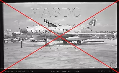 R21 ORIGINAL B&W 616 Aircraft Negative - F-100C Super Sabre 54-1782 450FBW 1958 • $9.50