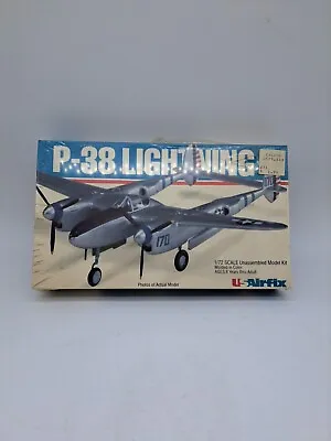 Vintage 1979 Us Airfix P-38 Lightning 1/72 Scale Model Kit • $15