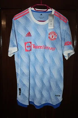 BNWT Manchester United 2021 2022 Authentic Away Player Issue Adidas Shirt Size L • $99.99