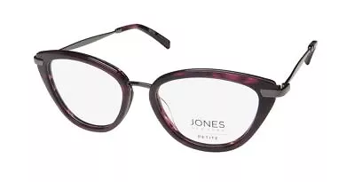 New Jones Ny J235 Petite Eyeglasses Womens 49-16-135 Cat Eye Purple Full-rim • $49.95