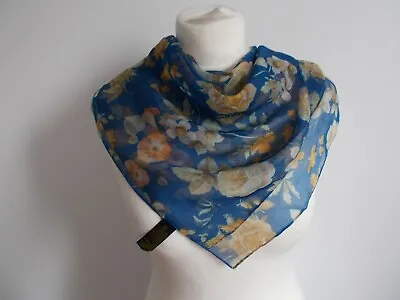 £7.90 • Buy Women's Vintage Tie Rack Art Of The Scarf Flower  Pattern Scarf 30 Inch Square