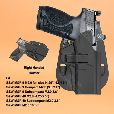 MP9 MP40 MP10 Holster Fits Smith & Wesson S&W M&P 9 Compact MP M2.0 10 .40 9mm • $20.90