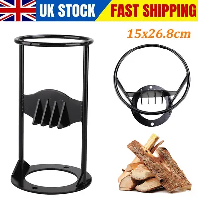 Log Splitter Heavy Duty Wood Splitter Cast-Iron Manual Firewood Splitter Divider • £18.99