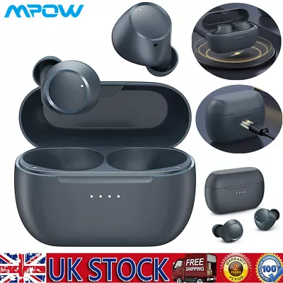 Mpow M13 Wireless Bluetooth TWS Headphones Earbuds Sports Bass Earbuds Headset • £20.99