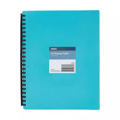 A4 Display Folder Display Book 20 Pockets Document Filing Office Supplies • $1.86