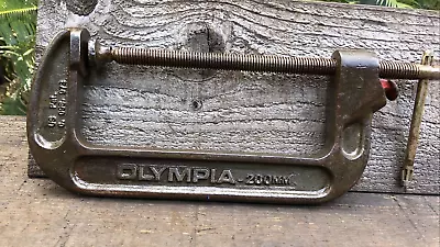 Vintage OLYMPIA G Clamp 8” USA PATENT 200 Mm Quick Release Old Tool • $40