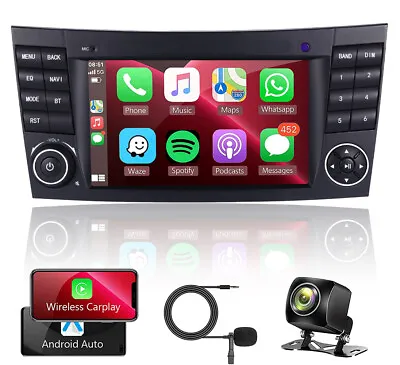 For Mercedes Benz E/CLS/G W211 W219 Android 12 Car Radio DAB+ CAM Stereo Sat Nav • £161.49