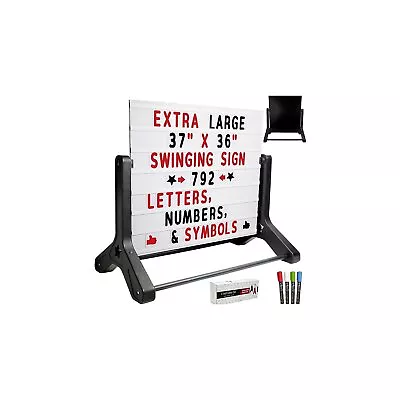 Excello Global Products Changeable Message Indoor/Outdoor Swinging Sidewalk Sign • $244.26