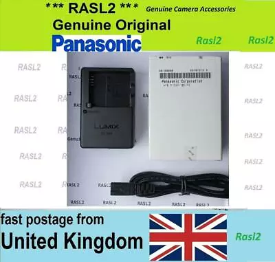 Genuine Panasonic LUMIX Charger DE-A98 DMC-TZ100 DC-LX100M2LX10 LX15 GX880 GX85 • £44.95