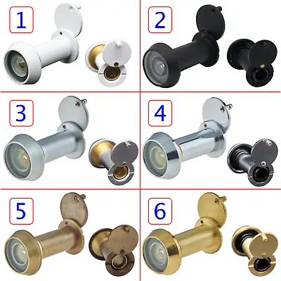 £9.45 • Buy Peephole Spy Hole Door Viewer 200 Degree Fire Rated High Quality 6 Finish Option