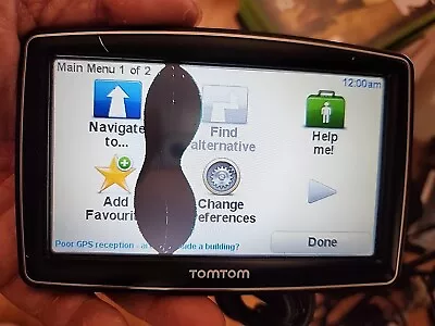 Tomtom One XXL GPS With 5  Screen (works But Crack Screen) • $20
