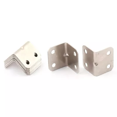 10Pcs 25mmx25mmx32mm L Shaped Metal Corner Brace Angle Bracket Support Fasteners • $9.35