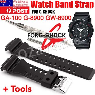 16mm Replacement Wristband Watch Band For Casio G SHOCK GA-100 G-8900 GW-8900 • $5.29