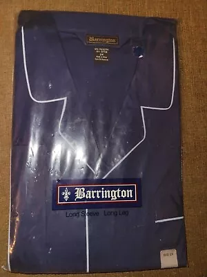 Vintage Nos Barrington Men's Blue Pajama Set Size 2x Large New In Package! • $29.99