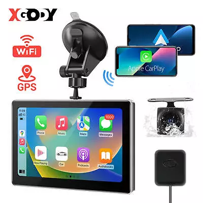 7  Wireless Carplay 4K Dash Cam Android Auto Bluetooth Reverse Camera WIFI & GPS • $109.99