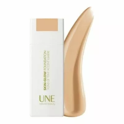 UNE Natural Beauty Skin Glow Organic Foundation Accent Light G02 Yvoir Val • £10.26