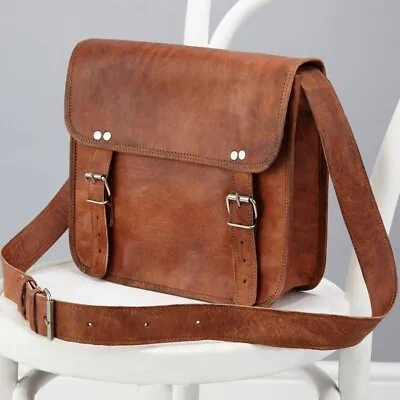 Handmade Classic Cross-body Leather Laptop Messenger Bag With Adjustable Strap • $37.38