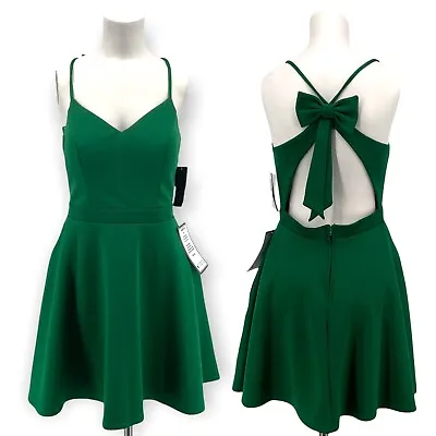 £29.45 • Buy City Studio Green Prom Dress Fit & Flare Sexy A Line  Dance Womens Juniors 7