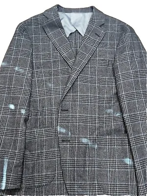 Ibiza Azure Rodino Mens Blazer Sport Coat Sport Jacket Suit Size 42R Wool Blend  • $49.99