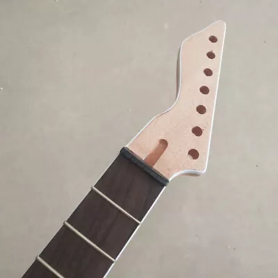 Reverse Head Unfinished Mahogany 7 String 24 Fret Rosewood Fretboard Guitar Neck • $59.99