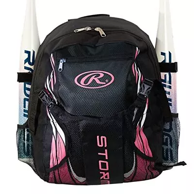 Storm Girls Softball Bag - Youth Sized Softball Backpack - Holds Two Bats • $35.57