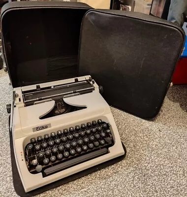 Vintage Erika 155 Portable Manual Typewriter & Case - Fully Working • £45.99