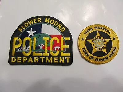 Texas Flower Mound Police Patch & Marshal • $2.50