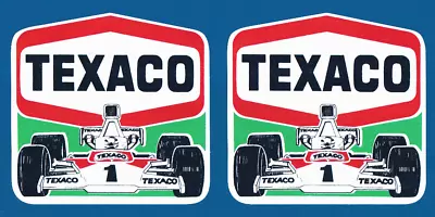 2 X Compatible With Classic Texaco F1 Racing Motorsport Vinyl Stickers • £4.99