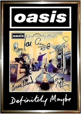 Oasis Signed Print A4 Sized Poster Cd. • £9.99