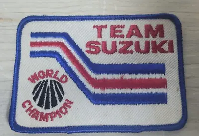 Vintage Team Suzuki World Champion Patch Racing Motorcycle Free Shipping! • $6.99