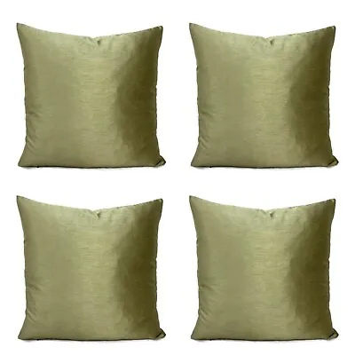 £1.99 • Buy Khaki Green Cushion Covers 18 X 18  Inch / 45 X 45 Cm Cheap Bargain Clearance 