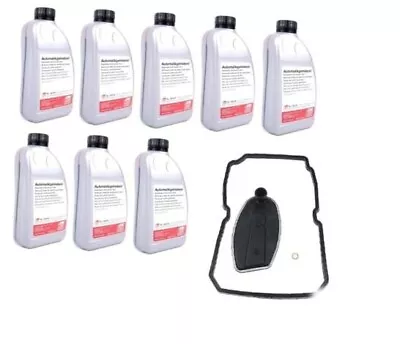 Set Of 8 - 1-Liters Mercedes Automatic Transmission Fluid OE Spec & Filter Kit • $148.65