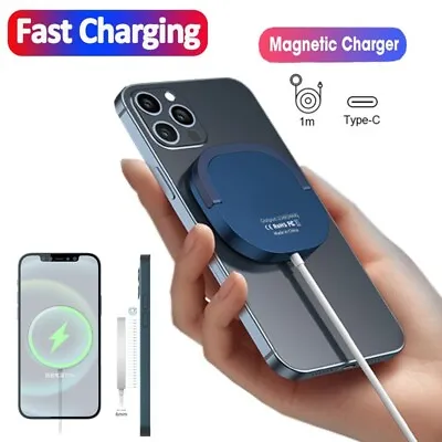 £12.99 • Buy Qi Magnetic Wireless Charger For IPhone 11 12 13 14 Pro Max Fast Charging Pad