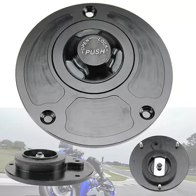 Motorcycle Keyless Fuel Gas Tank Cap For Yamaha YZF R1 R3 R6 R6S R15 R25 R125 FZ • $18.99