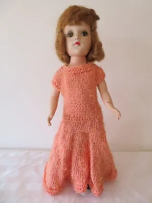 Mary Hoyer Blonde 14  Hard Plastic Doll- Handmade Dress-original Shoes W/ Stand • $24