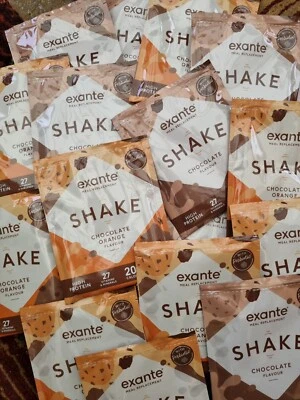 £29.95 • Buy 28 X EXANTE MEAL REPLACEMENT LOW SUGAR CHOCOLATE ORANGE + CHOCOLATE SHAKES,,