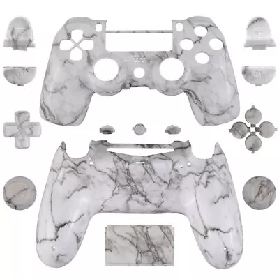 $32.49 • Buy Full Custom Shell Case Housing Mod Kit For PS4 Slim Pro Controller Marble Grain