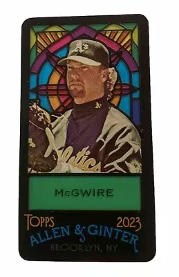 2023 Topps Allen & Ginter Mark McGwire Stained Glass Mini SP /25 #389 A's • $55