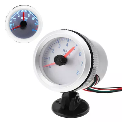 Tachometer Gauge For 4 6 8 Cylinder Engines 2'' 52mm 0-8000RPM With Holder Cup • $14.72