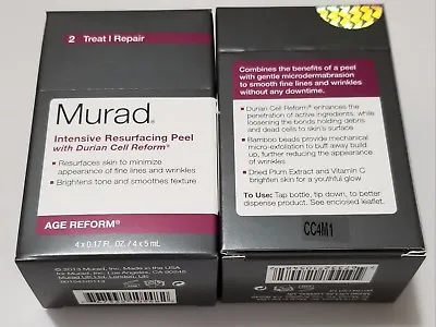 Pack Of 2 Murad Age Reform Intensive Resurfacing Peel-4 Ct Made In USA • $24.99