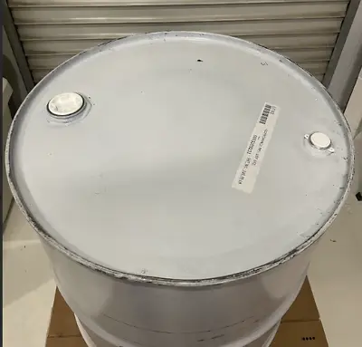 Sealed 55 Gallon Steel Drum Barrel With Caps - White Metal 55 Gal Food Grade • $25